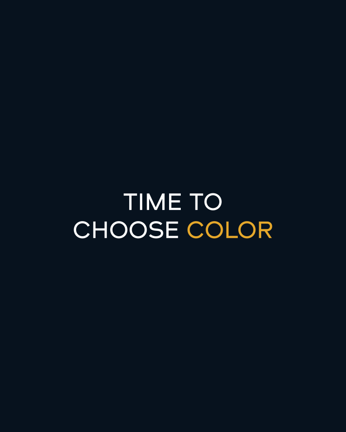 Time to choose color